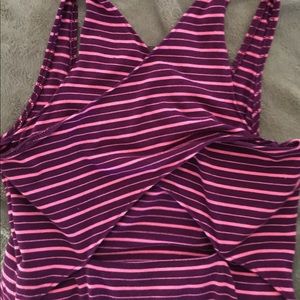 Pink Striped Maxi Dress